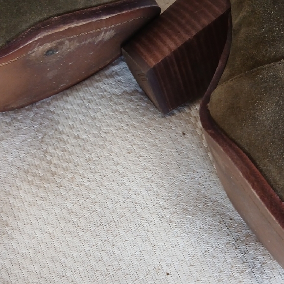 Gianni Bini Olive and Brown Ankle Boots - Picture 5 of 5